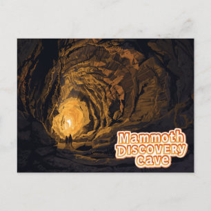 Mammoth Discovery Cave Tour Art Postcard