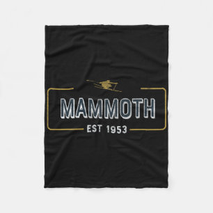 Mammoth Est 1953 Ski For Mountain Skiers Fleece Blanket