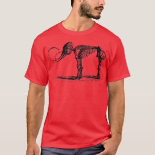 Mammoth Fossil , Wooly Mammoth Skeleton Mastodon T-Shirt