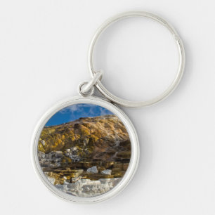 Mammoth Hot Spring Key Ring
