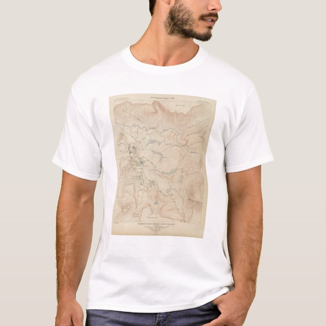 Mammoth Hot Springs and Vicinity 2 T-Shirt (Front)