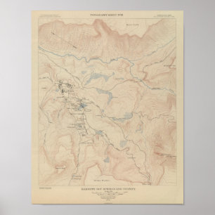 Mammoth Hot Springs and Vicinity Poster