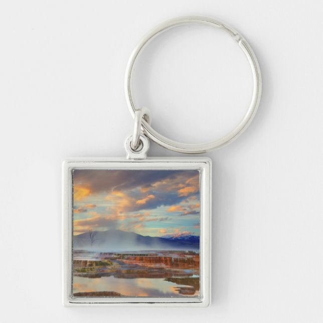 Mammoth Hot Springs Key Ring (Front)