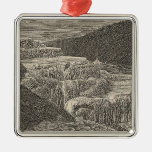 Mammoth Hot Springs Metal Tree Decoration