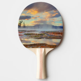 Mammoth Hot Springs Ping Pong Paddle