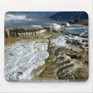 Mammoth Hot Springs, Yellowstone National Park, Wy Mouse Pad