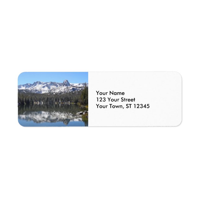 Mammoth Lakes, CA Return Address Label (Front)