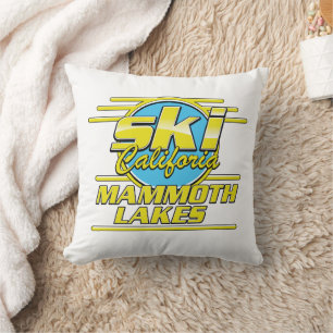 Mammoth Lakes California Ski logo Cushion