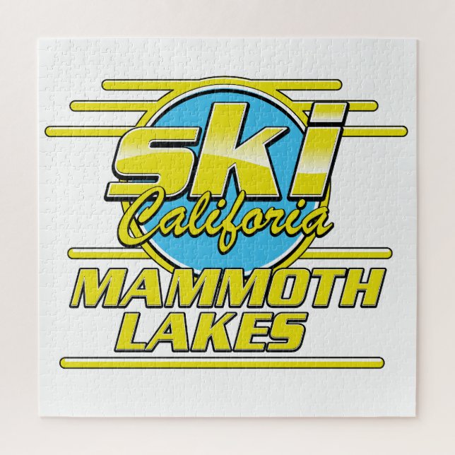Mammoth Lakes California Ski logo Jigsaw Puzzle (Vertical)