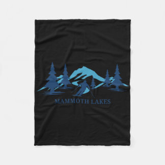 Mammoth Lakes California Ski Resort Skiing Skier  Fleece Blanket