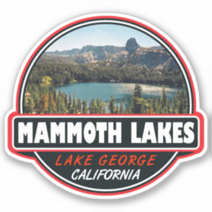 Mammoth Lakes California Travel Art Emblem