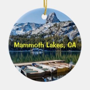 Mammoth Lakes Keepsake Ceramic Tree Decoration