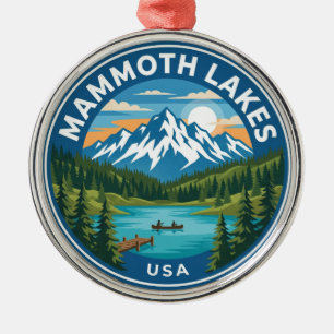Mammoth Lakes USA Metal Ornament