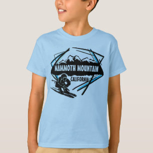 Mammoth Mountain California blue ski boys tee
