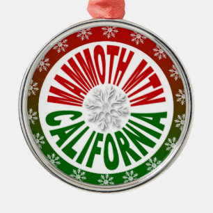 Mammoth Mountain California holiday ornament