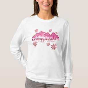 Mammoth Mountain California pink themed hoodie T-Shirt