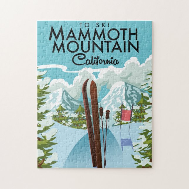 Mammoth Mountain California to ski Jigsaw Puzzle (Vertical)
