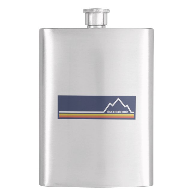 Mammoth Mountain Resort California Hip Flask (Front)