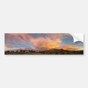 Mammoth Mountain Sunset from Minaret Summit Bumper Sticker