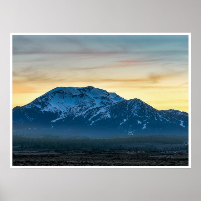 Mammoth Mountain Sunset Poster | Sierra Nevada (Front)
