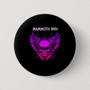 Mammoth Music Wvh Funny Vintage Design Skull For M 6 Cm Round Badge