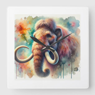 Mammoth Serenity 060824AREF142 - Watercolor Square Wall Clock
