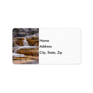 Mammoth Springs Falls Label