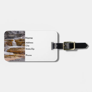 Mammoth Springs Falls Luggage Tag