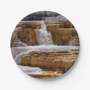 Mammoth Springs Falls Paper Plate