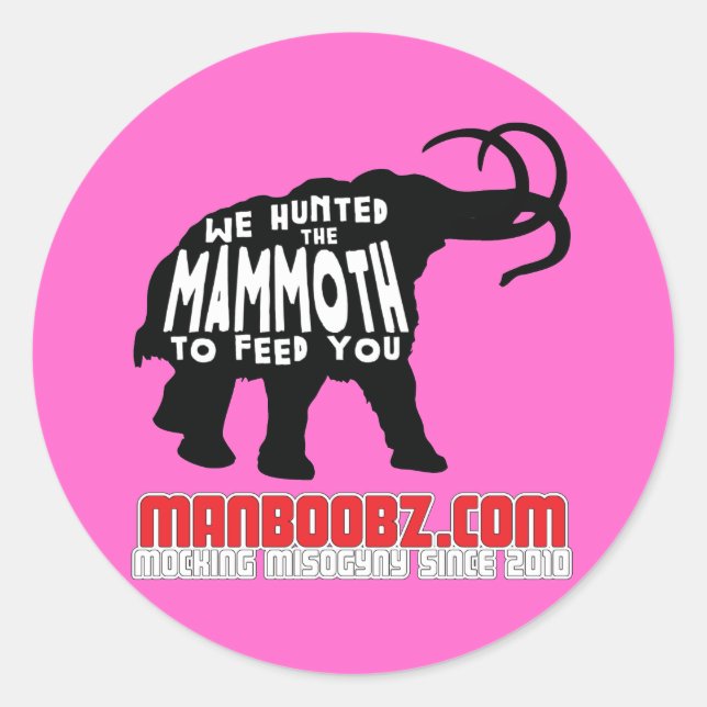 Mammoth Sticker in Pink (Front)