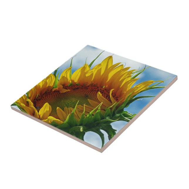 Mammoth Sunflower Ceramic Tile (Side)