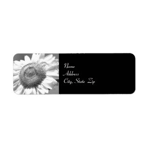 Mammoth Sunflower Wedding Return Address Label