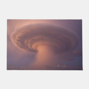 Mammoth Supercell Thunderstorm Mushroom Cloud Doormat