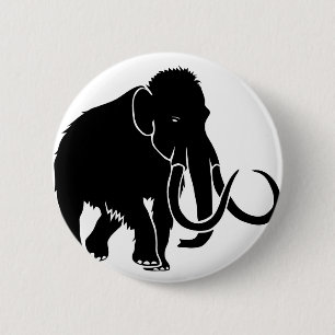 Mammut mammoth ice age Ice Age Stone time elephant 6 Cm Round Badge
