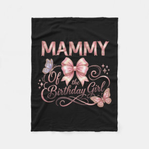Mammy Birthday Girl Matching Fleece Blanket