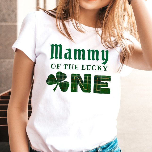 Mammy Of The Lucky One | Parents 1st Birthday T-Shirt (Creator Uploaded)