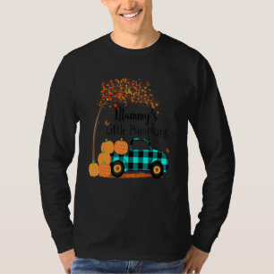 Mammy S Little Pumpkins Truck Green Plaid Autumn A T-Shirt