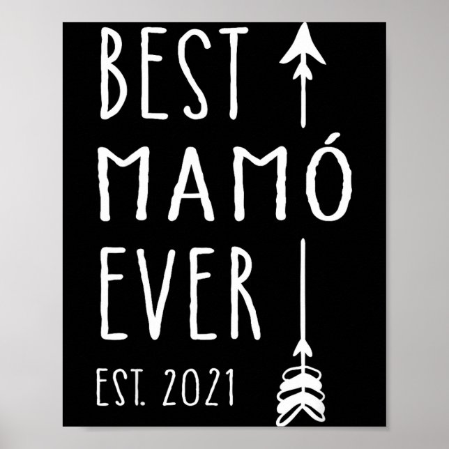 Mamo Ever Est 2021 New Irish Grandma Baby Announce Poster (Front)