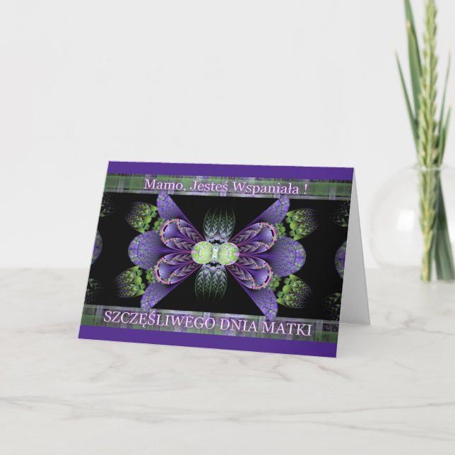 Mamo, Jesteś Wspaniała-Polish Mother's Day Card (Front)