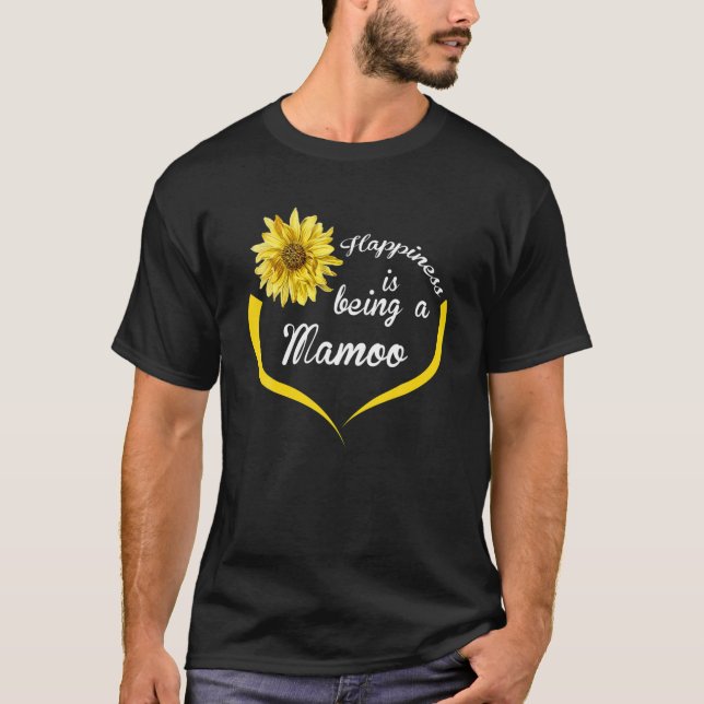 Mamoo Gift: Happiness Is Being A Mamoo T-Shirt (Front)