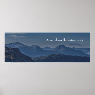 Mamores at Dusk, Scotland Poster