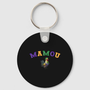 Mamou Mardi Gras Chicken Key Ring