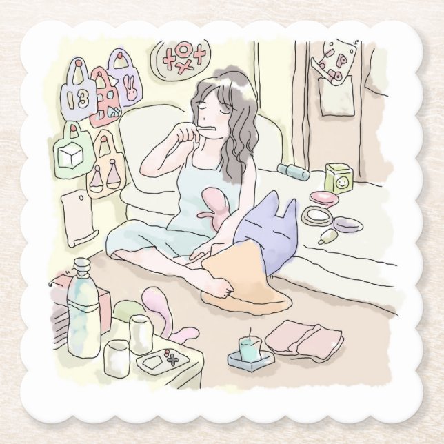 Mamuji Samu Paper Coaster (Front)