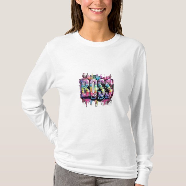 MaMuse Rainbow Boss Long Sleeve Tee (Front)