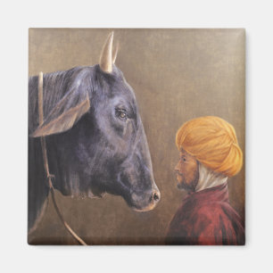 Man and Bull Magnet