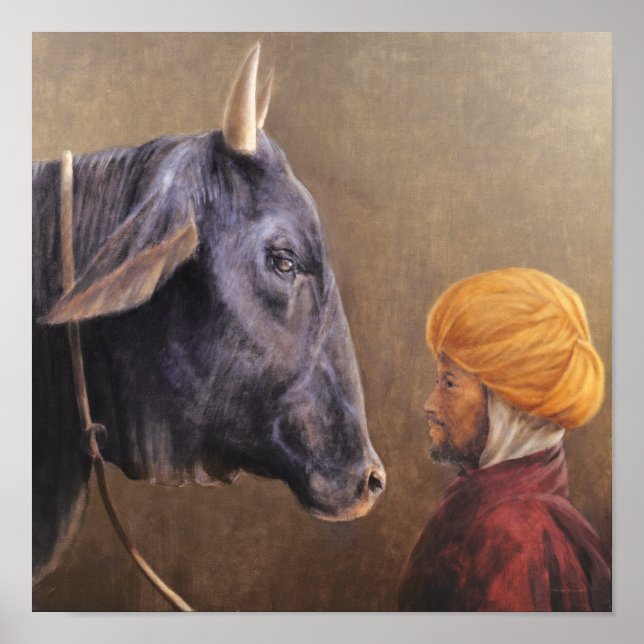 Man and Bull Poster (Front)