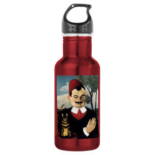 Man and Cat, Henri Rousseau 532 Ml Water Bottle