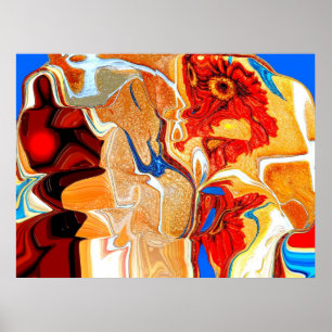 Man and Global warming Poster