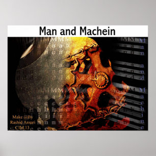 Man and Machien Poster