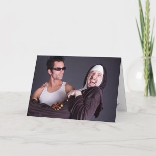 Man and Nun Card